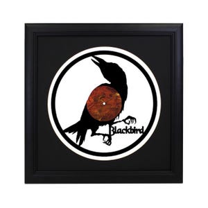 Custom Blackbird Die Cut Record - Home Decor, Retro Album Decor, Wall Art, Rock n Roll, Heavy Metal, Ozzy Osbourne, Paranoid, Hard Rock