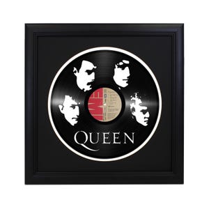 Custom Queen Die Cut Record - Home Decor Retro Album Decor Wall Art 3D Art Freddy Mercury Bohemian Rhapsody Don't Stop Me Now