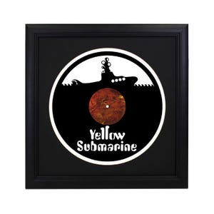 Custom The Beatles Die Cut Record - Home Decor, Retro Album Decor, Wall Art, 3D Music Art, Sgt Peppers Yellow Submarine White Album Fab four
