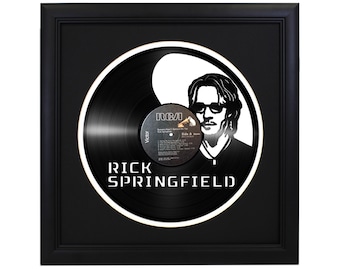 Custom Rick Springfield Die Cut Record-Home Decor Retro Album Decor Wall Art 3D Art Gifts for him Jesse&#39;s Girl Living in Oz Working Class