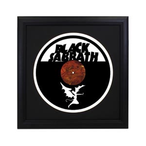Custom Black Sabbath Die Cut Record - Home Decor, Retro Album Decor, Wall Art, Rock n Roll, Heavy Metal, Ozzy Osbourne, Paranoid, Hard Rock