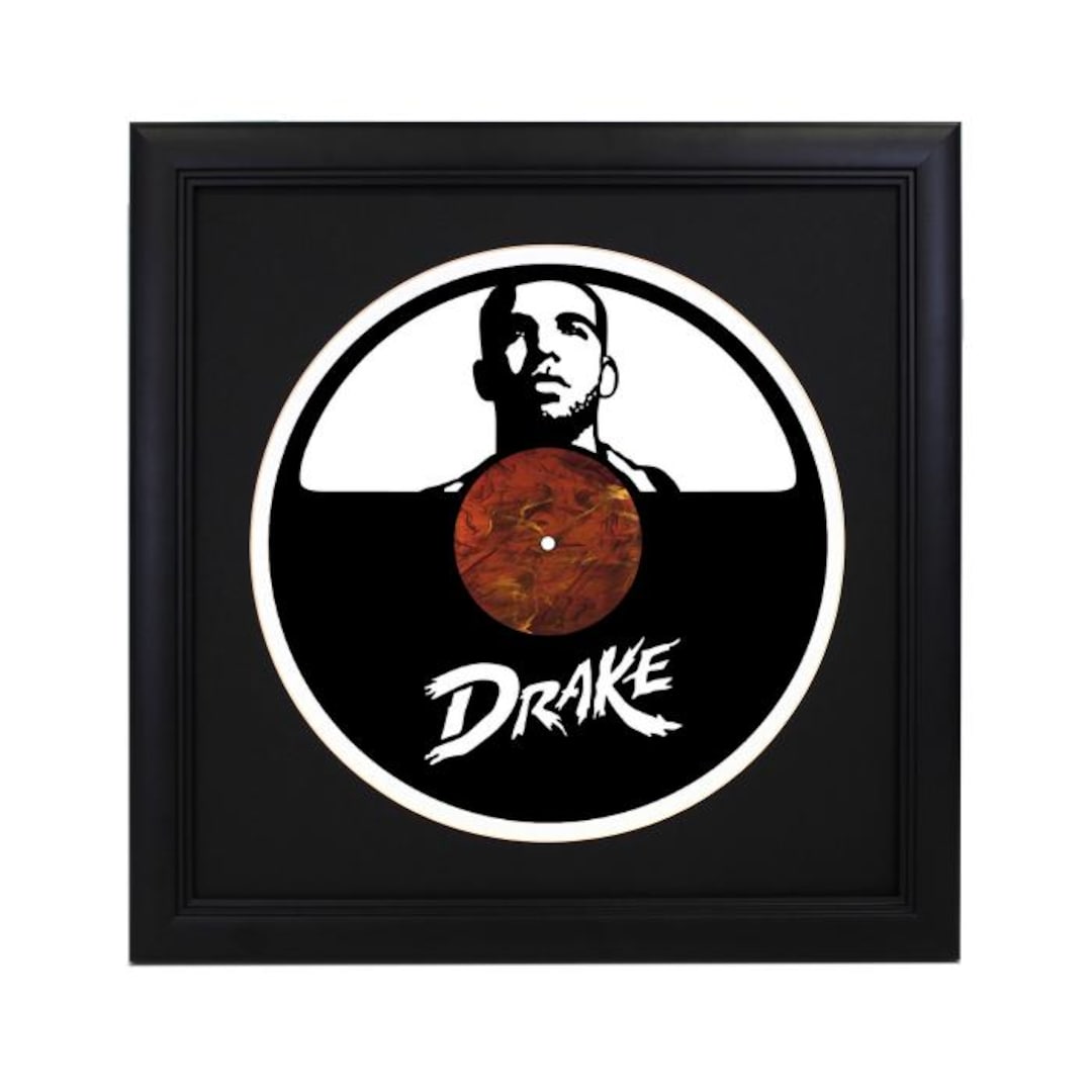 Drake Rapper Decor Custom Drake Cut Record - Home Decor, Retro Album Decor, Wall Art, Hip ...