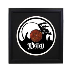 Custom Dio Cut Record - Home Decor, Retro Album Decor, Wall Art, Heavy Metal Art, Alternative Metal, Man Cave, Music Room Decor