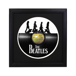 Custom The Beatles Die Cut Record Rock N Roll Art Original Viny Retro Decor Gift Ideas Abbey Road Rubber Soul Let it Be White Album