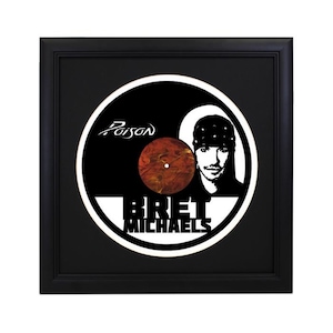 Custom Brett Michaels Die Cut Record - Home Decor, Retro Album Decor, Wall Art, Poison, Every Rose Has Its Thorn, 80s Hair Metal, 80s Rock