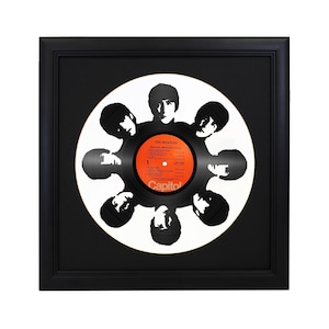 Custom The Beatles Die Cut Record Rock N Roll Art Original Viny Retro Decor Gift Ideas Abbey Road Rubber Soul Let it Be White Album
