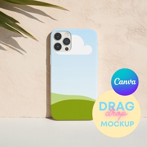 Boho and Chic Phone Case Mockup Templates for Canva | Iphone 15 Pro Case Mockup | Printify Mockups | Canva Template| Drag and Drop
