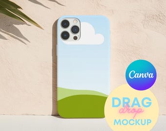 Boho and Chic Phone Case Mockup Templates for Canva | Iphone 15 Pro Case Mockup | Printify Mockups | Canva Template| Drag and Drop