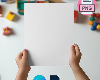 Coloring Page Mockup for Canva and Photoshop, Color Page Mockups, Activity Pages Mockup, Drawing Page Mockup