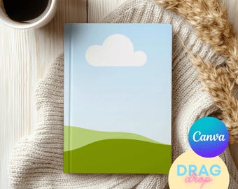 Hardcover Journal Mockup 6 | Printify Ruled Line Journal Matte | Journal Mock up | Canva Template | Drag and Drop