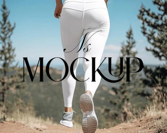 Yoga Leggings Mockup for Canva Easy to Use PNG Drag & Drop AOP Leggings Mockup Leggings Mock Up Sublimation Legging Mockups
