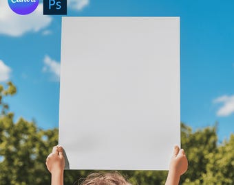 Coloring Page Mockup for Canva and Photoshop, Color Page Mockups, Activity Pages Mockup, Drawing Page Mockup