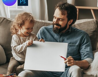 Coloring Page Mockup for Canva and Photoshop, Color Page Mockups, Activity Pages Mockup, Drawing Page Mockup