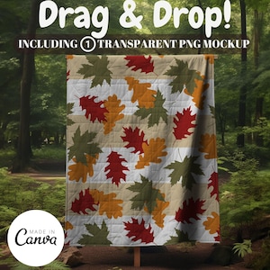 1 Blanket Mockup, Canva Overlay , Drag and Drop Mockups, Sherpa, Velveteen Plush, Microfiber, Minky Blanket Mockup, Digital Download