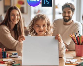 Coloring Page Mockup for Canva and Photoshop, Color Page Mockups, Activity Pages Mockup, Drawing Page Mockup