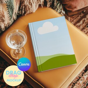 Hardcover Journal Mockup 10 | Printify Ruled Line Journal Matte | Journal Mock up | Canva Template | Drag and Drop
