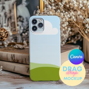 Elegant Phone Case Mockup Templates for Canva Iphone 15 Pro Case Mockup Iphone Mockups Printify Mockups Drag and Drop Canva Template