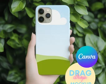 iPhone Case Mockup Templates for Canva | Iphone 15 Pro Case Mockup | Printify Mockups | Canva Template  | Drag and Drop |