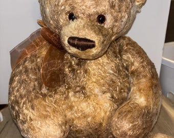 Vintage GUND _ 13" _ Plysch _ BUTTERSCOTCH Björnen Calico Flerfärgad