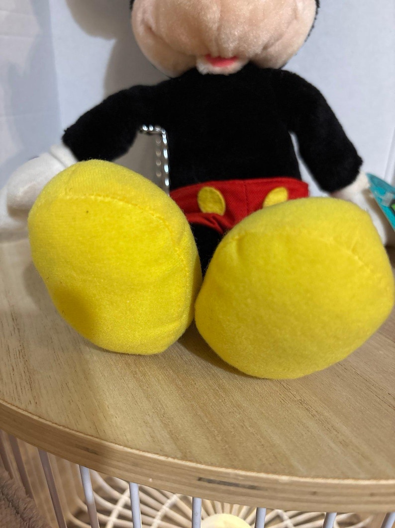 Vintage 1990-tals Musse Pigg Applåder plysch 30 cm Klassisk Musse Pigg bild 7