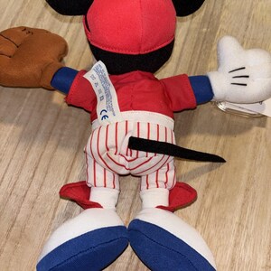 Musse Pigg Plysch Baseboll Stjärnböna "Home Run" Fisher Price 25 cm Med Etiketter bild 5