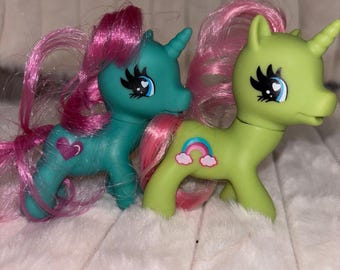 Vintage Gi-Go Wonder Pony Land Baby Lot 5-10-B1A Hoof Stamp Fakie Ponies Unicorn