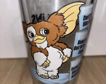 Vintage Gremlins Gizmo Följ reglerna Glas 450 ml