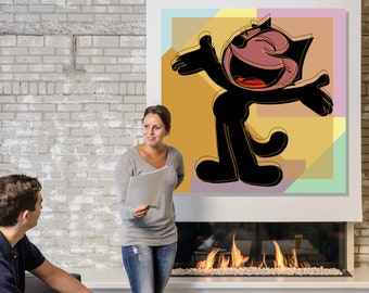 El gato Félix - Impresión de arte pop