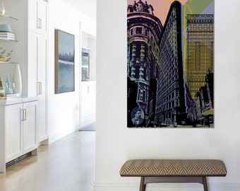 Flatiron Building - NYC - Pop Art Warhol style print