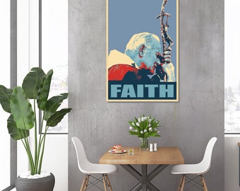 Pope John Paul II Pop art print - giclee on canvas