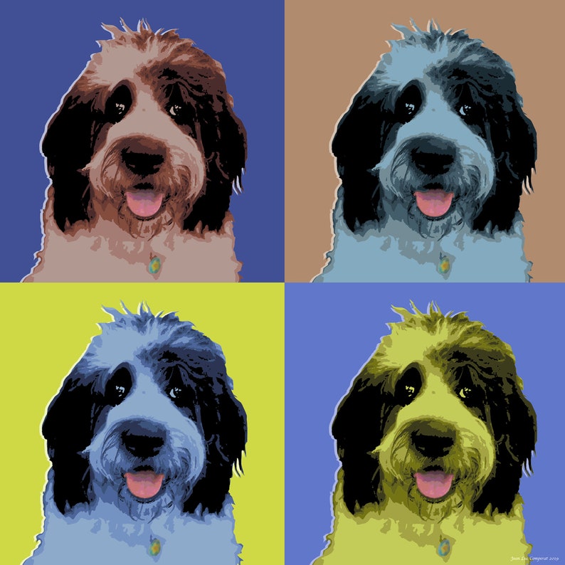 Custom Pop art Warhol style print Rolled or stretched canvas. image 5