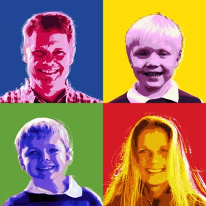 Warhol style Pop Art Print - Rolled or stretched canvas