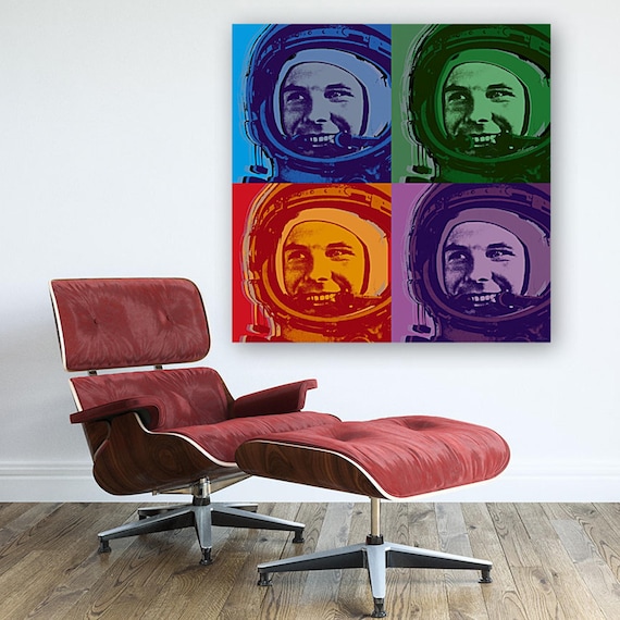 Yuri Gagarin Pop Art print - giclee on canvas