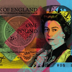 BANK OF ENGLAND ELIZABETH II CRISPY ONE POUND NOTE IN PRISTINE CONDITION -  For Sale, Buy Now Online - Item #706499