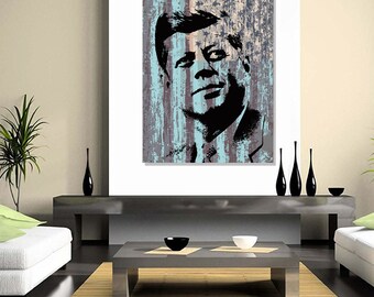 John F Kennedy JFK Pop Art Warhol style print