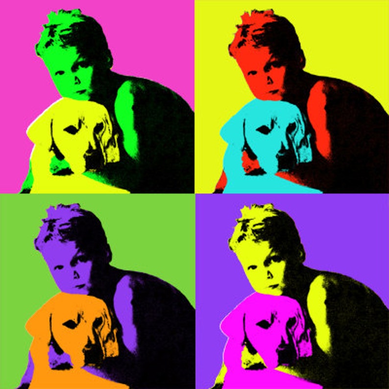 Custom Pop art Warhol style print Rolled or stretched canvas. image 3