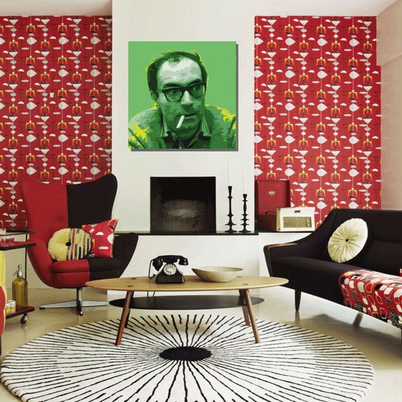 Jean luc Godard Pop Art Warhol-stijl print afbeelding 4