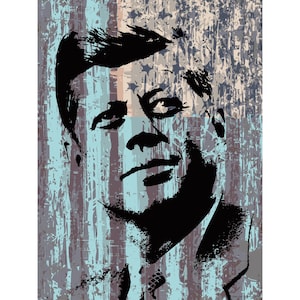 John F Kennedy JFK Pop Art Warhol style giclee print