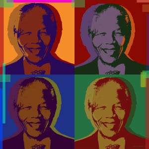 Nelson Mandela  Pop Art print