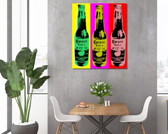 Corona beer Pop Art Warhol style print