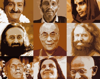 Gurus - Available individually or as a group of 9 - set 3