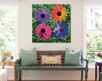 Daisy Pop Art Warhol style print