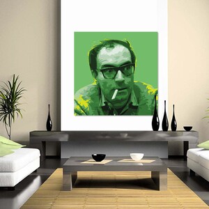 Jean luc Godard Pop Art Warhol-stijl print afbeelding 3