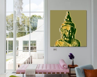 Thai Buddha Pop art - Andy Warhol style print