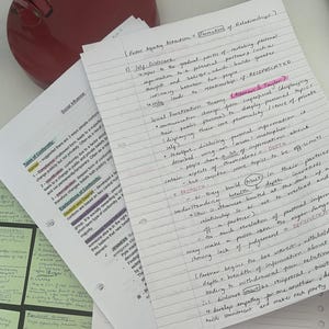 May include: A handwritten page of notes on social influence and the formation of relationships. The notes discuss types of conformity, social penetration theory, and self-disclosure in relationships.