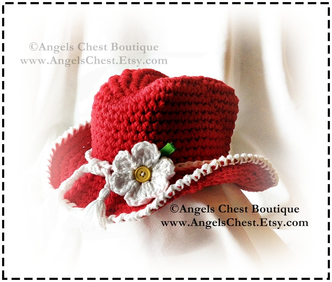 26 Cowboy Hat Crochet Patterns for Western-Inspired Hats, Miniatures, and Giftable Makes 19 Cowboy Crochet Hat Pattern Size Newborn to Adult Boutique