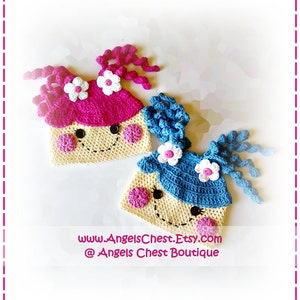 CROCHET PATTERN No. 38 - Lala Loopsy Hat  - (0/3 months, 3/6 months, 6/12 months, 12/24 months ,Toddler, Child, Adult sizes)