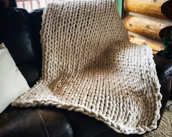 Custom Handgemaakte Chunky Chenille gooit en dekens | Dikke gebreide deken | Zachte Chenille hand-knit throw | Chenille | Home Decor | Boho Boho