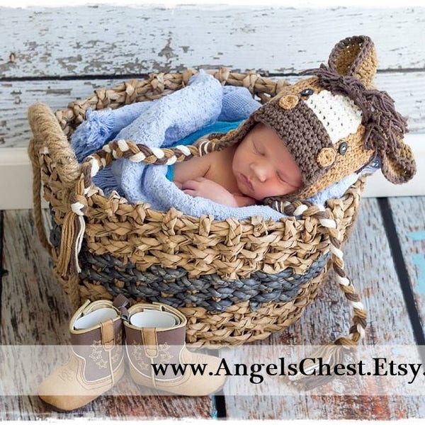 Crochet Horse Hat Etsy