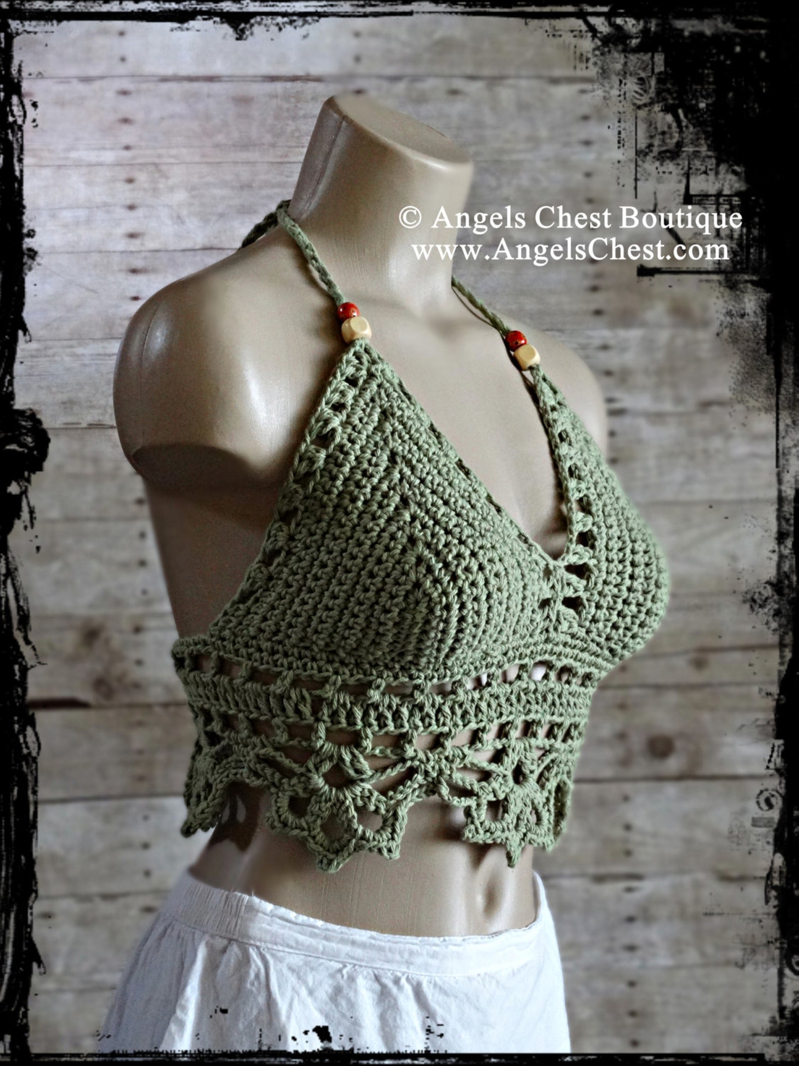 Crochet Pattern Summer Halter Top Crop Top By Angelschest Etsy Uk